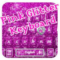 Pink Glitter Keyboard Theme