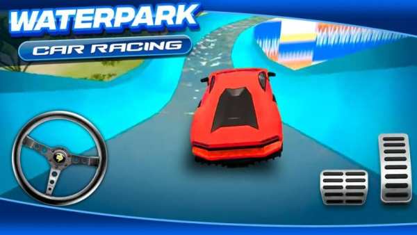 Waterpark Car Racing स्क्रीनशॉट 1