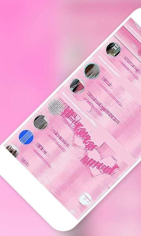 Tema Wa Pink Transparan Wallpaper screenshot 4
