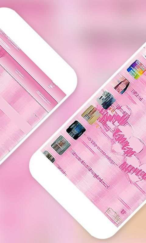 Tema Wa Pink Transparan Wallpaper screenshot 3