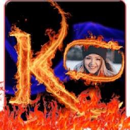 Fire Text Photo Frame : Photo Editor