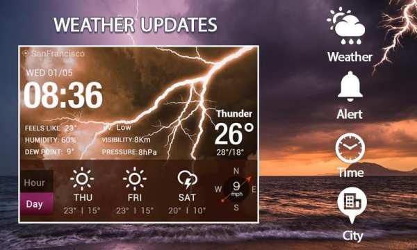 Weather: Clock and Widget screenshot 2