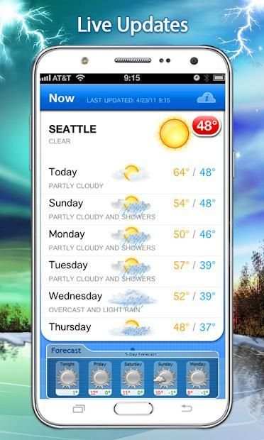 Weather: Clock and Widget screenshot 4