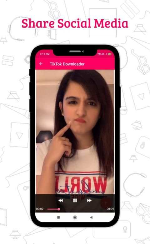 Video Downloader For TikTok स्क्रीनशॉट 1