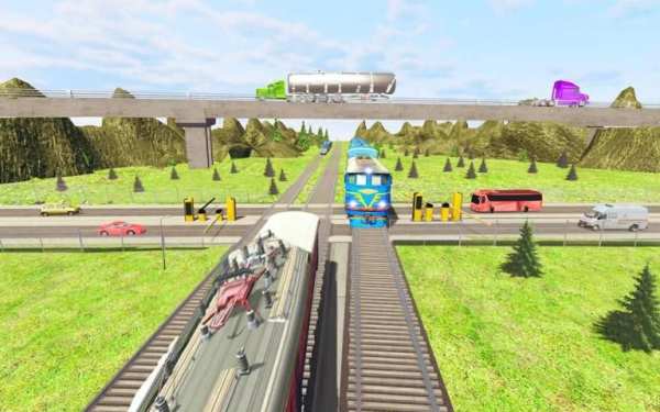 Train Racing Simulator 2019: New Train Games 3D screenshot 6