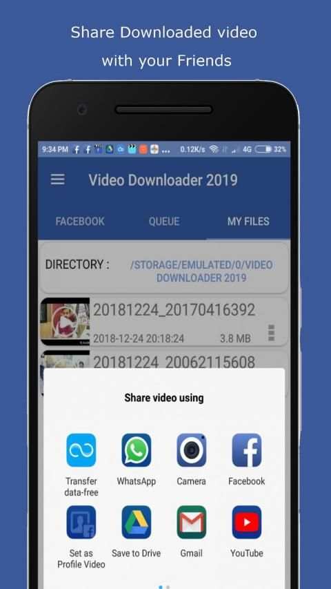 Videoly : Video Downloader for facebook * screenshot 2