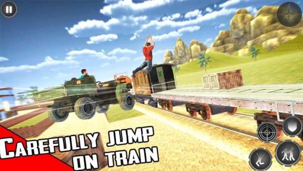 Train Shooting Game: Free Fire Train Gold Robbery स्क्रीनशॉट 21
