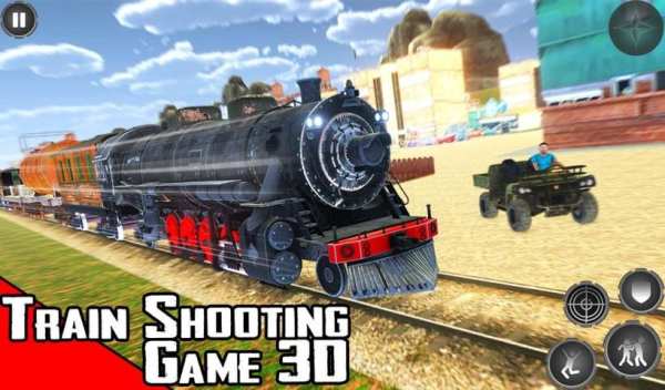 Train Shooting Game: Free Fire Train Gold Robbery स्क्रीनशॉट 8