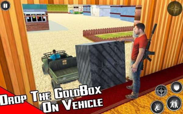Train Shooting Game: Free Fire Train Gold Robbery स्क्रीनशॉट 10