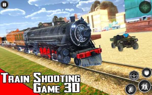 Train Shooting Game: Free Fire Train Gold Robbery स्क्रीनशॉट 16