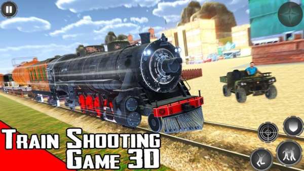 Train Shooting Game: Free Fire Train Gold Robbery स्क्रीनशॉट 24