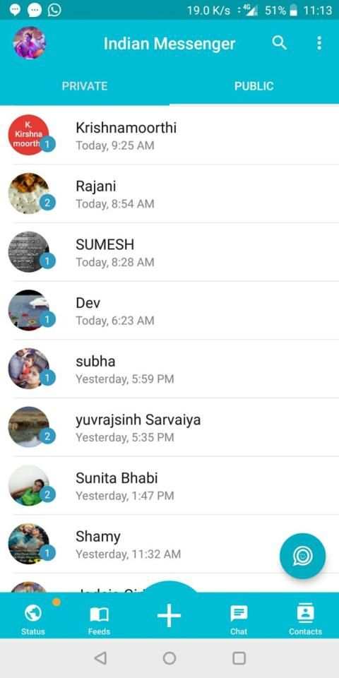Indian Messenger-Indian Social Network-Indian Chat स्क्रीनशॉट 4