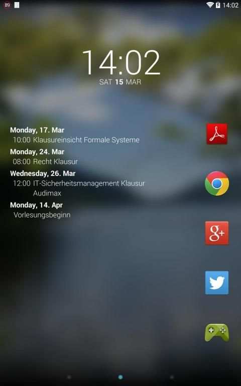 Simple Calendar Widget screenshot 1