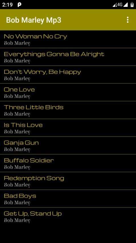 Bob Marley Mp3 3 تصوير الشاشة