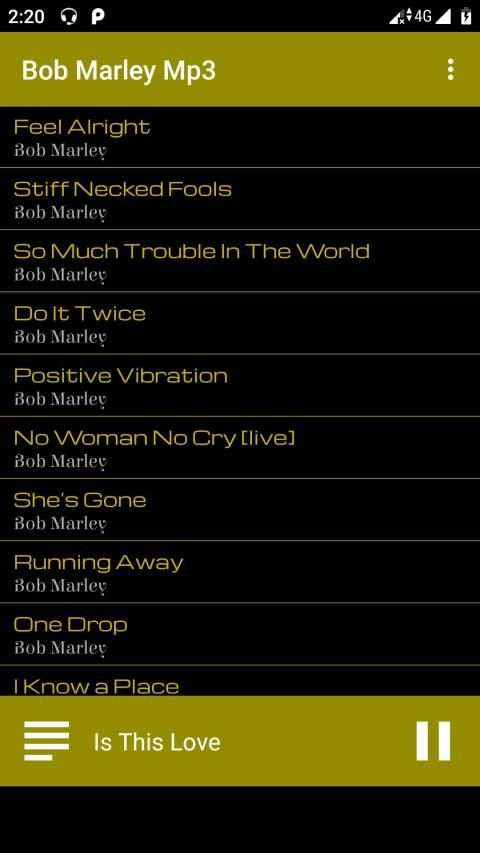 Bob Marley Mp3 2 تصوير الشاشة