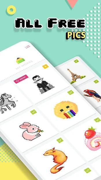 Pixel Doodle: Color by Number,Pixel Art,Color Game स्क्रीनशॉट 3