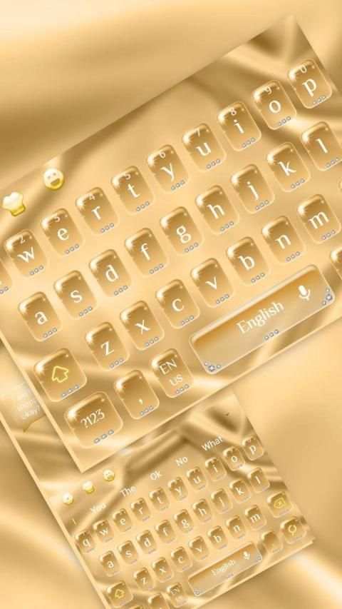 Luxury Gold Keyboard स्क्रीनशॉट 3