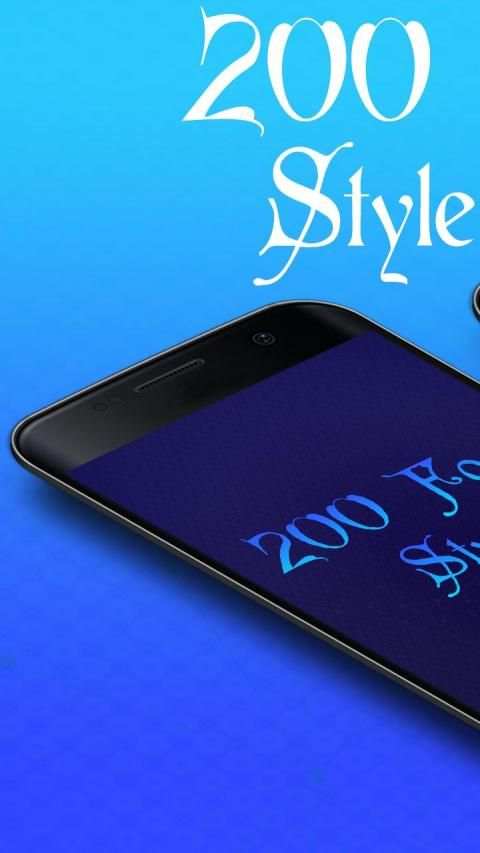 200 Font Style скриншот 4