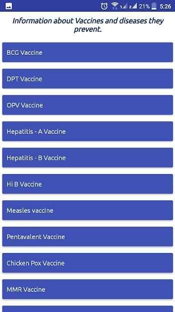 Immunization Schedule screenshot 6