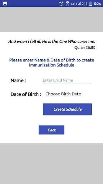Immunization Schedule screenshot 4