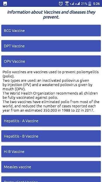 Immunization Schedule screenshot 5