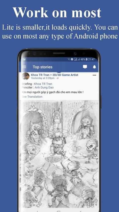 Lite Messenger - Mini Messenger screenshot 1