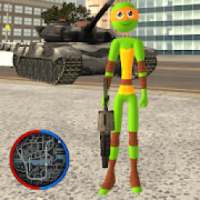 Michel Angelo Stickman Ninja Rope Hero Ganstar War