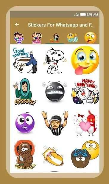 Stickers For Whatsapp & Facebook screenshot 4