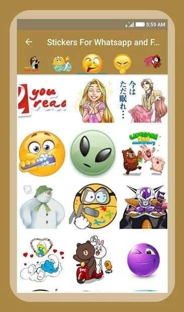 Stickers For Whatsapp & Facebook screenshot 2