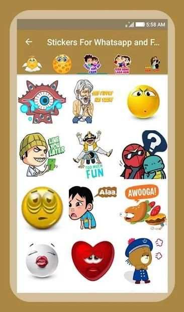 Stickers For Whatsapp & Facebook screenshot 6