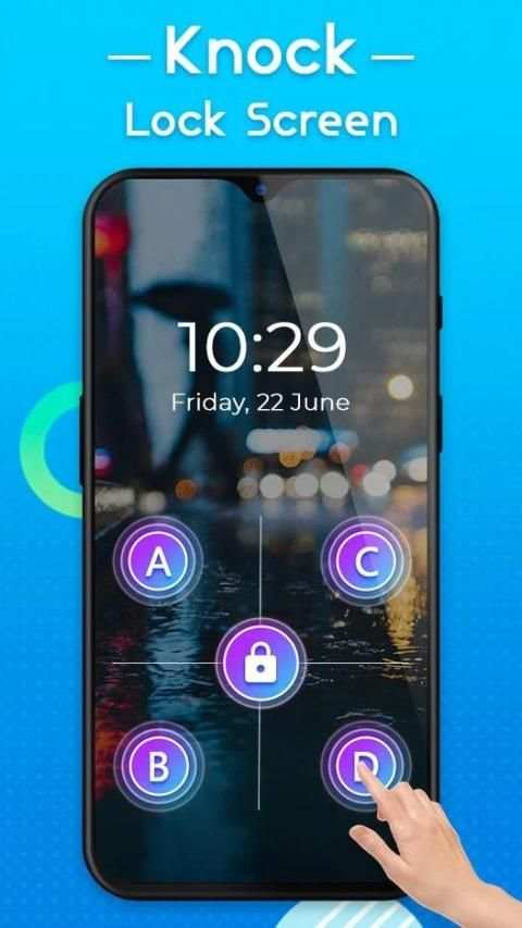 Knock Lock Screen - Lock Screen App स्क्रीनशॉट 3
