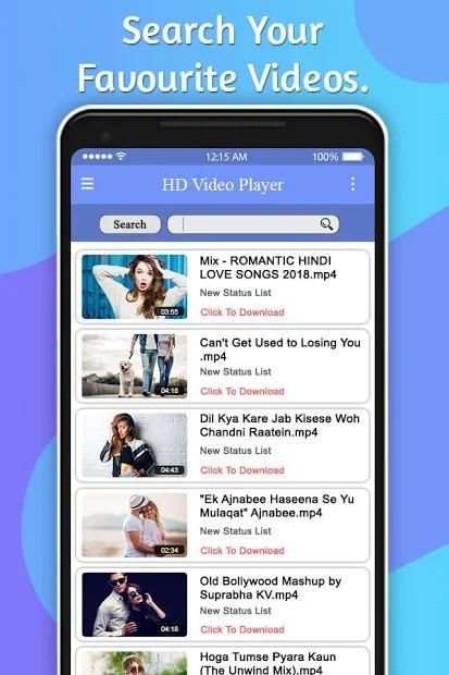HD Video Player & Video Downloader स्क्रीनशॉट 5