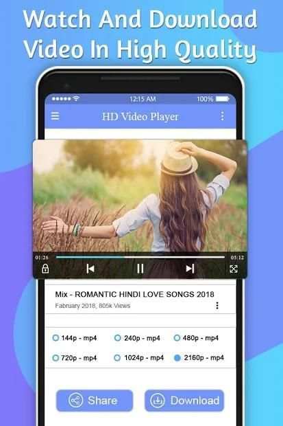 HD Video Player & Video Downloader स्क्रीनशॉट 6