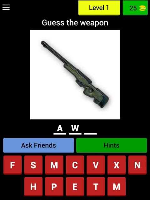 Guess PUBG Items screenshot 28