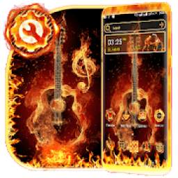 Fire Guitar Launcher Theme