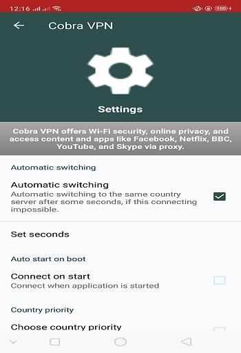 Cobra VPN - Unlimited LifeTime Free VPN screenshot 2