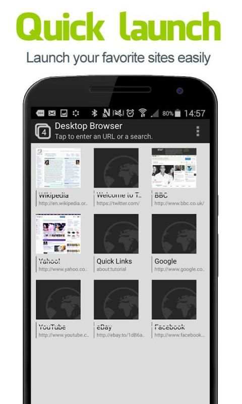 Fast Browser Android Tablet screenshot 2