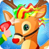 Reindeer Salon Christmas Fun - Animal Rescue