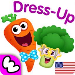 Funny Food DRESS UP games for toddlers and kids!*
