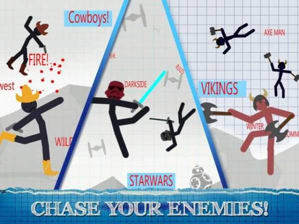 Stickman Fighting games - 2 player Warriors Games स्क्रीनशॉट 5