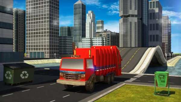 Trash Truck Driving Simulator 2018 screenshot 1
