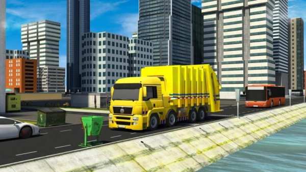 Trash Truck Driving Simulator 2018 screenshot 6