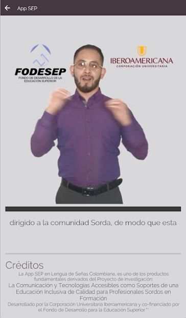 SEP: Lengua de señas colombiana скриншот 5