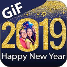 Happy New Year 2019 GIF Photo Frames