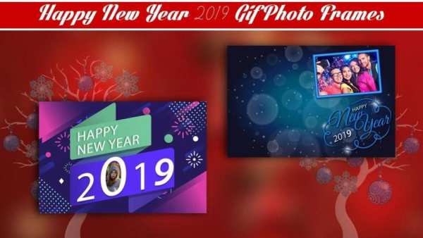 Happy New Year 2019 GIF Photo Frames स्क्रीनशॉट 8