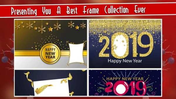 Happy New Year 2019 GIF Photo Frames स्क्रीनशॉट 4