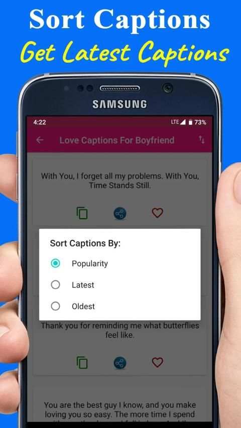 Love Captions For Instagram 2019 screenshot 4