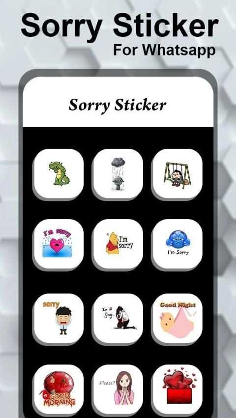 Sorry Sticker for Whatapp screenshot 6