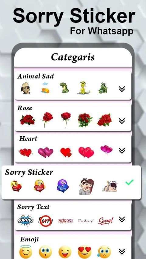 Sorry Sticker for Whatapp screenshot 5