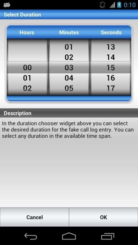Fake Call Log screenshot 1